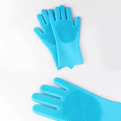 Pet Dog bath accessories Scrub brush Teddy silicone bath gloves anti-scratch and anti-bite bath products