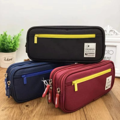 Large Capacity Pencil Case Pen Bag Pen Box Pencil Cases Storage Student School Office Supplies Stationery Gift
