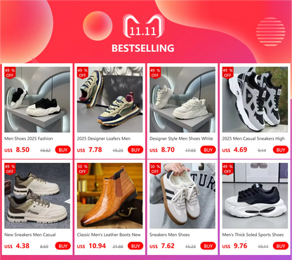 Shoes for Men Chunky Sneakers Spring Autumn Fashion Height Increasing Casual Sports Fitness Tenis Footwear Designer Loafers Men