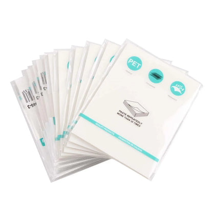 50 Sheets Creative Transparent PET Waterproof Posted It Sticky Note Pads Notepads Posits for School Stationery Office Supplies