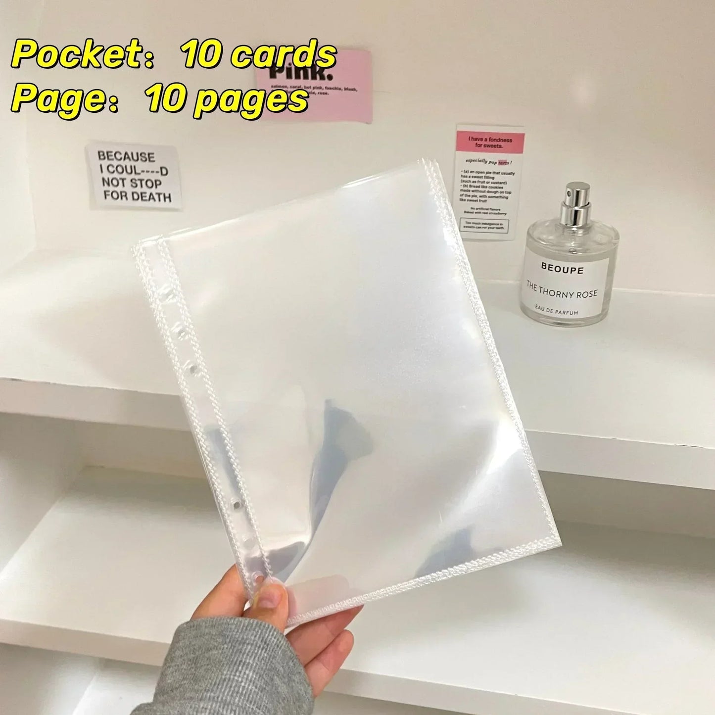 10pcs 1-4 Grids Transparent Inlay Idol Card Collect Book Inner Page Inner Kpop Binder Photocard Holder Photocard Binder 포토카드 바인더