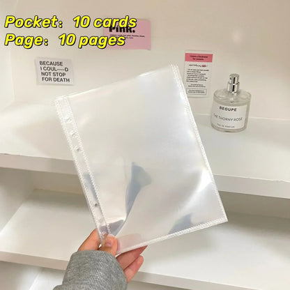 10pcs 1-4 Grids Transparent Inlay Idol Card Collect Book Inner Page Inner Kpop Binder Photocard Holder Photocard Binder 포토카드 바인더