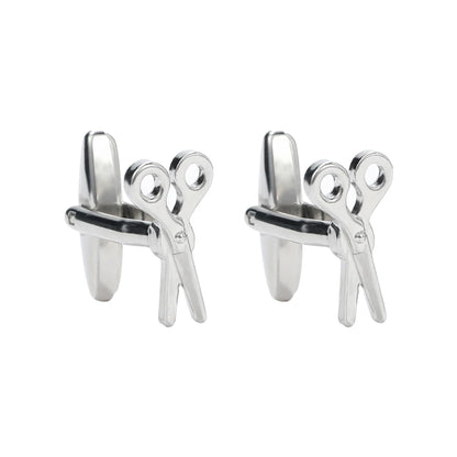 Tools Collection Jewlery Scissor Hammer Shaped Cufflinks For Men Boys Accessories Festival Gift
