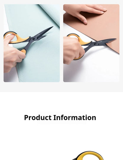 Deli-Stainless Steel Anti-Stick Scissors, Alloy Stationery, School Supplies, Office, Student, DIY, Hand Craft, 184mm