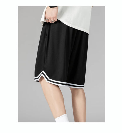 Men's Quick-Dry Running Shorts Summer Lightweight Gradient Athletic Training Shorts for Basketball, Gym & Outdoor Sports