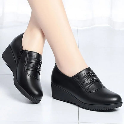 zapatos de mujer women fashion sweet comfort spring & summer wedge heel shoes for office work lady student school shoes a301