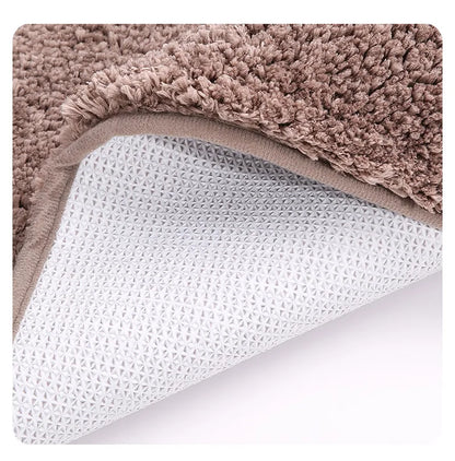 A small bathroom mat, non-slip, absorbent mat, thick U-shaped, simple solid color floor mat, toilet mat