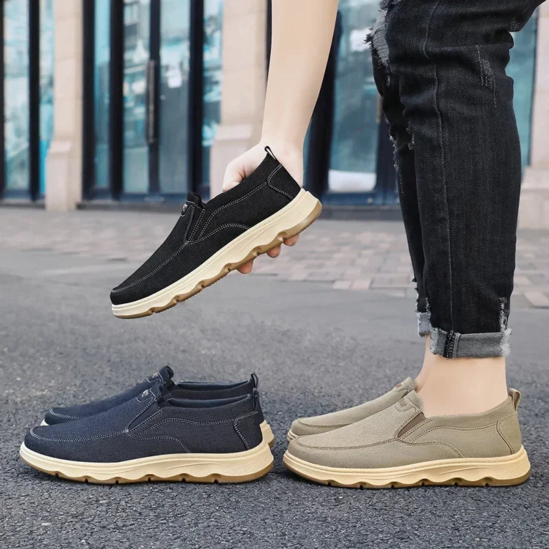 Shoes for men, 2024 autumn new single shoes, British style bean shoes, dad shoes, one foot casual shoes