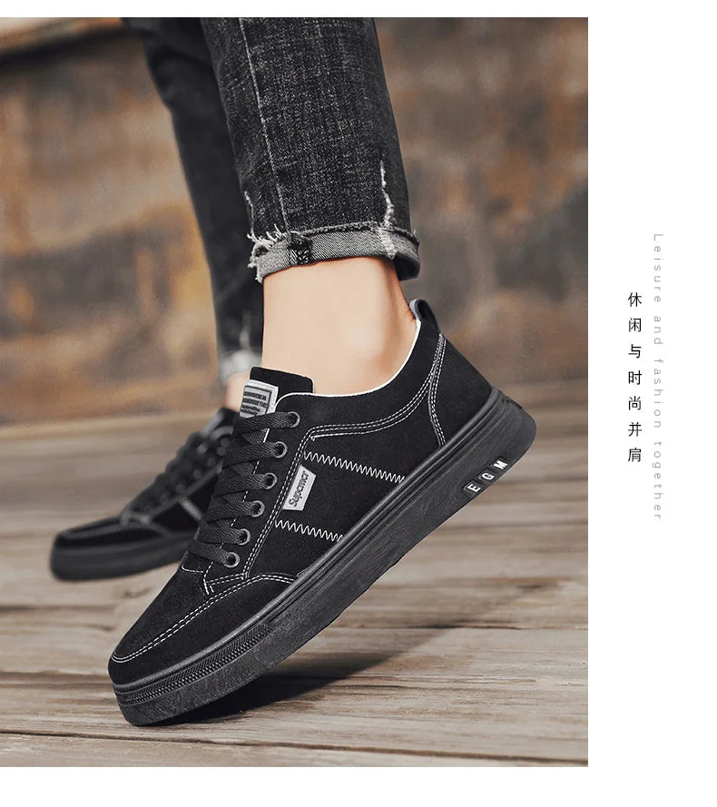 Men's Shoes 2025 New Spring Work Safety Shoes, Anti-slip, Wear-resistant, Versatile Casual Sports Work Shoes, Men's Board Shoes