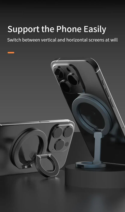 For MagSafe Double Sided Magnetic Phone Ring Holder Portable Folding Cellphones Stand Phone Accessories Support Bracket Grip