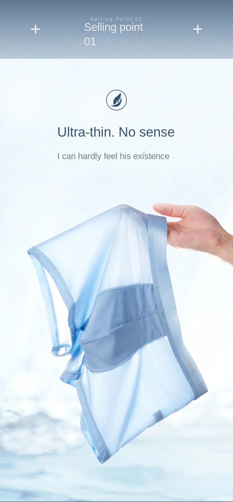 4pcs Boxer Shorts Men's Ice Silk Underwear Cool Underpants Breathable Sexy Thin Panties U Convex Lingerie Wholesale Lots L-6XL