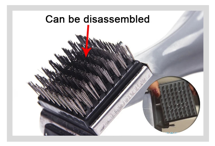 BBQ Grill Outdoor Steam Cleaning Brushes Barbecue Cleaner Suitable For Charcoal Scraper Gas Accessories Cooking Kitchen Tool