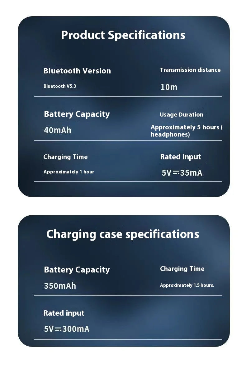 سماعات أذن رياضية GM02 بلوتوث 5.3 لاسلكية للألعاب مع ميكروفون وسماعات موسيقى ثنائية الوضع جديدة