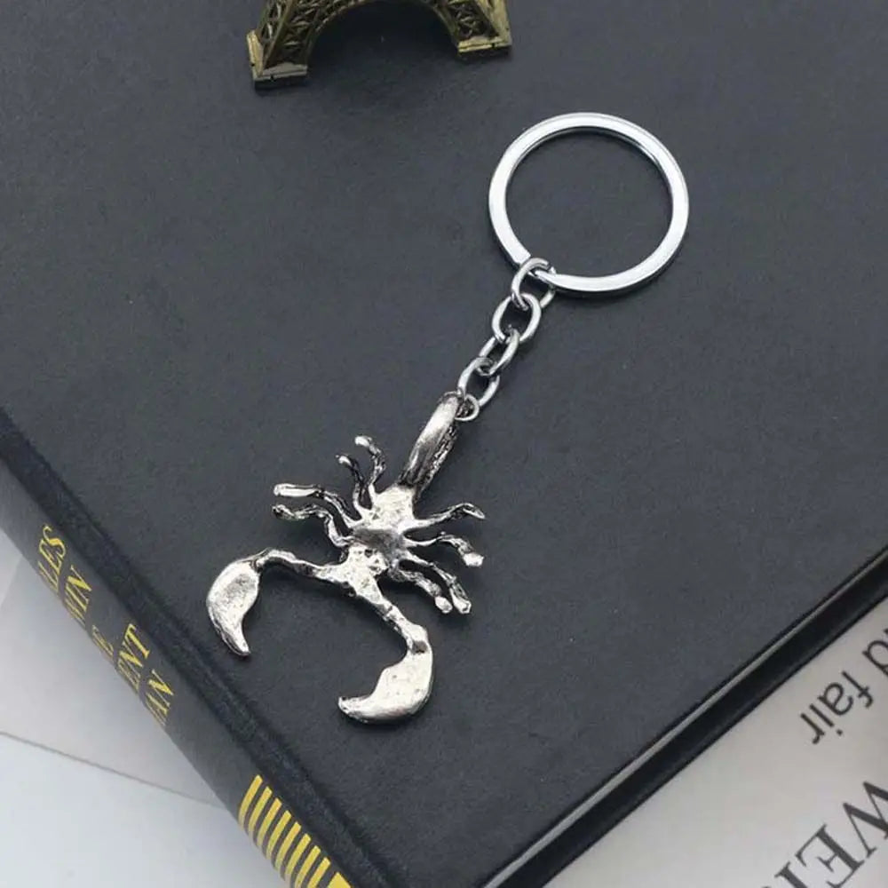 For Men Punk Animal Interior Accessories Bag Pendant Scorpion King Shape Key Rings Car Key Chain Keyfob Keychain