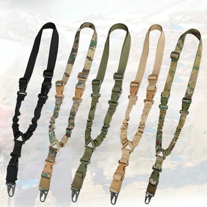 2025 Outdoor Tactical Harness Single-Point CS Gun Rope Diagonal Safety Rope Unisex Camouflage Tactical Belt for Hunting Sports