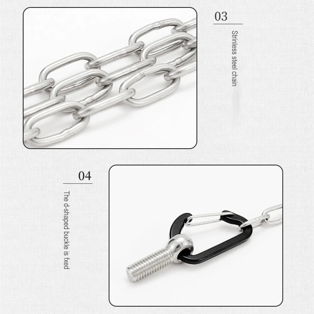 BBQ Triangular Bracket Multifunctional Versatile Grill Pot Rack Portable Adjustable with Chain Outdoor Camping Supplies