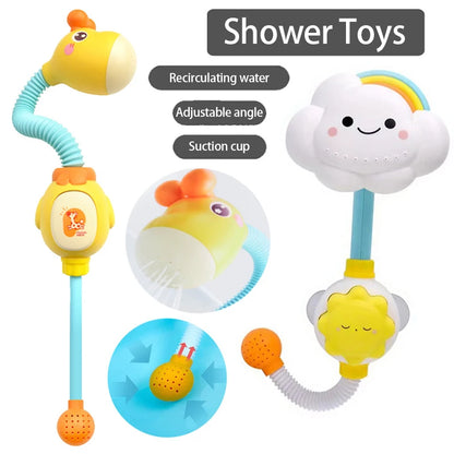 Cloud Weather Bath Toy for Kids Press Spray Educational Water Cycle Play Pool Beach Safe Fun