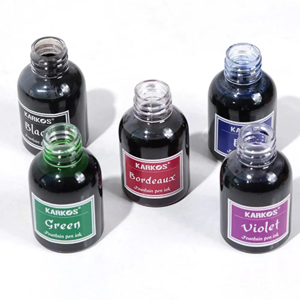 1 Bottle Pure Colorful 20/30ml Fountain Pen Ink Refilling Ink Stationery School High Quality Calligraphy Writing Fountain Ink
