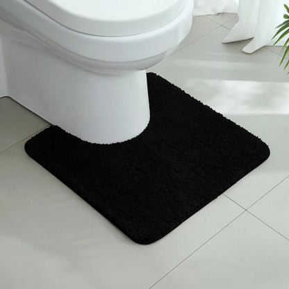 A small bathroom mat, non-slip, absorbent mat, thick U-shaped, simple solid color floor mat, toilet mat