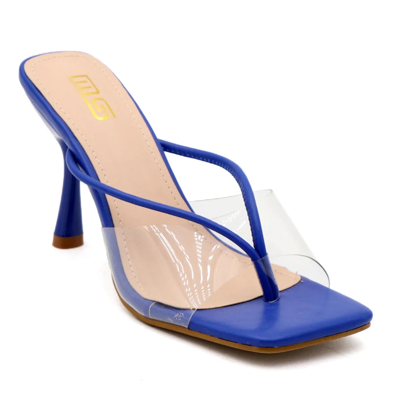 shoes for women 2025 designer luxury new stiletto flip flops clip toe outdoor Transparent slippers black temperament sandals 9CM