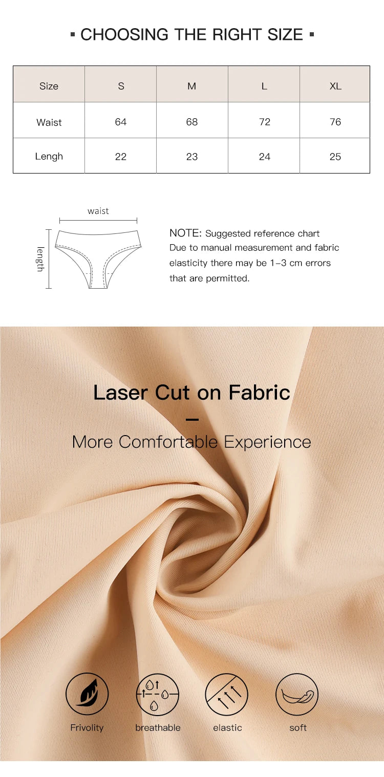 Hot Sale High Quality Seamless Panties Ladies Sexy Underwear Daily Briefs Panty Invisible No Trace Panties For Women 0908-1