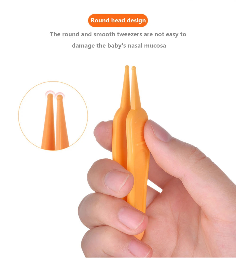 Cavity Care Ear Nose Navel Clean Baby Dig Booger Clip InfantsTools Kids Safety Tweezers Cleaning Forceps Toddler Nasal