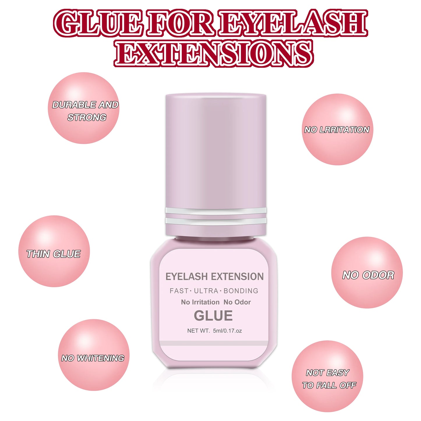 Eyelash Extension Glue 5ml Fast Dry Individual Lashes Glue False eyelash glue Lash Extension makeup tool DIY Cluster Lash Glue