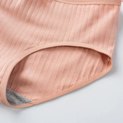 10Pcs/Set Women's Cotton Panties Low Waist Solid Color Briefs Breathable Sexy Lingerie Soft Underwear Female Underpants