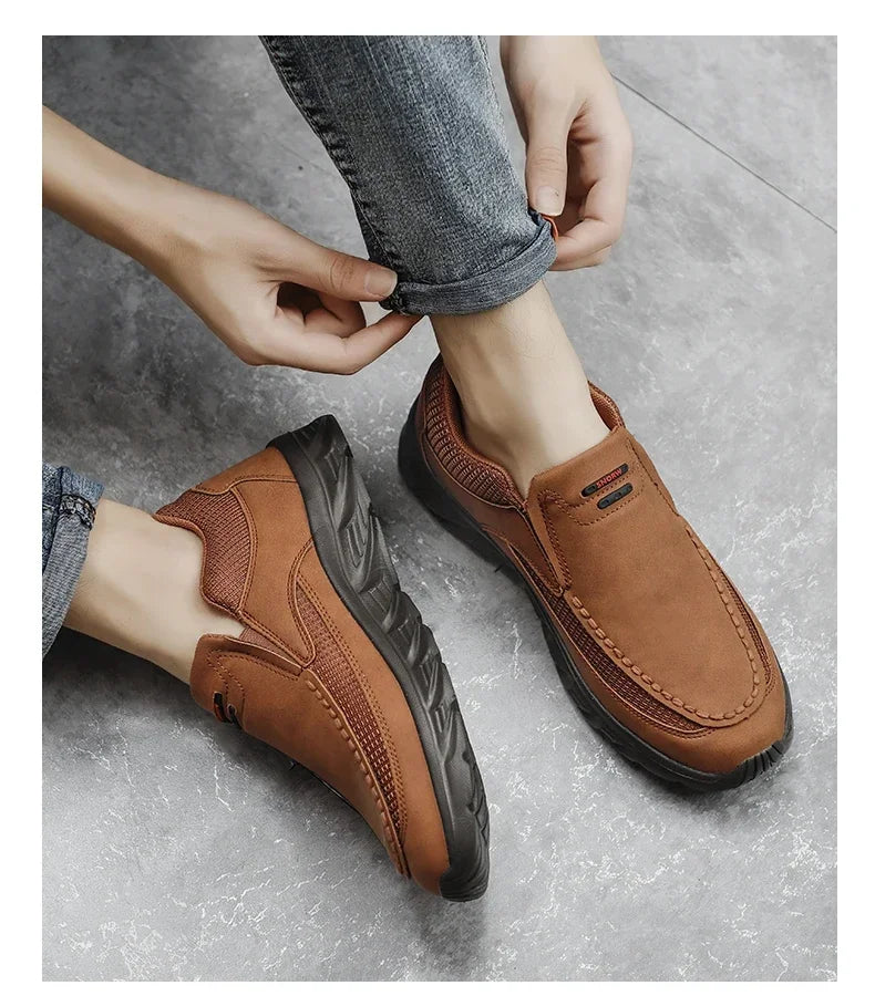 Men Walking Shoes Loafers Sneakers men 2024 New Fashion Handmade Retro Leisure Loafers Shoes Zapatos Casuales Hombres Men Shoes