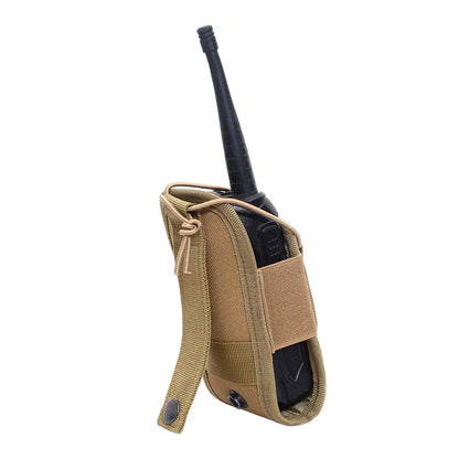 Tactical Walkie Talkie Pouch Oxford MolleRadio Pouch Holder Pocket PortableOutdoor Hunting Sports Waist BagInterphone Holster