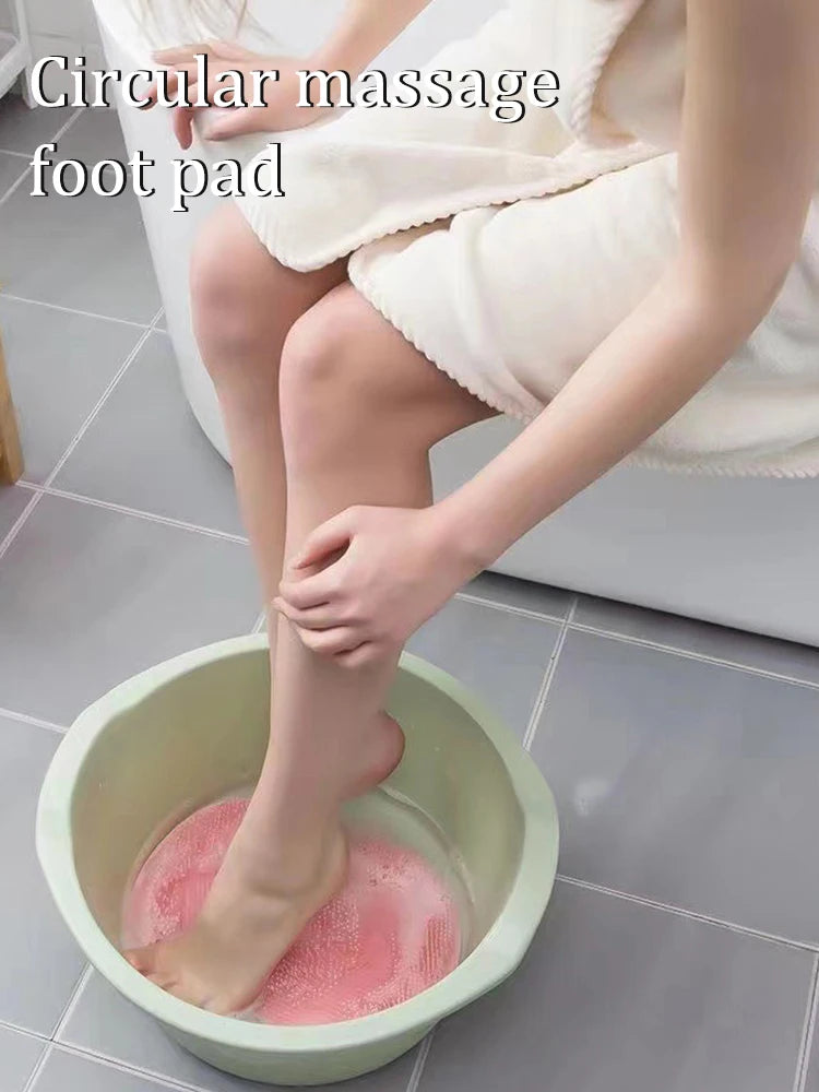Bathroom Shower Anti Slip Mat, Circular Massage Foot Mat, Back Suction Cup, Foot Scrubber, Back Scrubber, Anti Fall Device