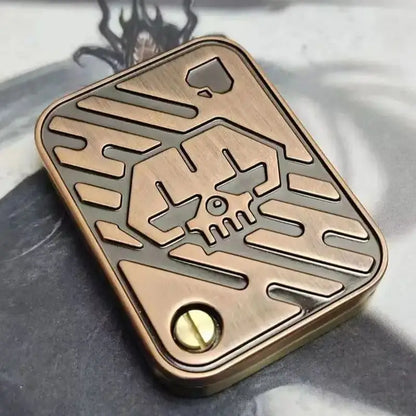 Fidget Spinner KK Pop Fingertip Gyro Solution Pressure Reduction Toy Push Poker Push Card EDC stainless Steel Toys Adult Gifts