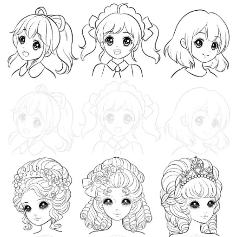 Comics Girl Boy Comics Hand Drawn Tutorial Book Novice Zero Basic Learning Line Draft Practice Book Art Tracing Sketch