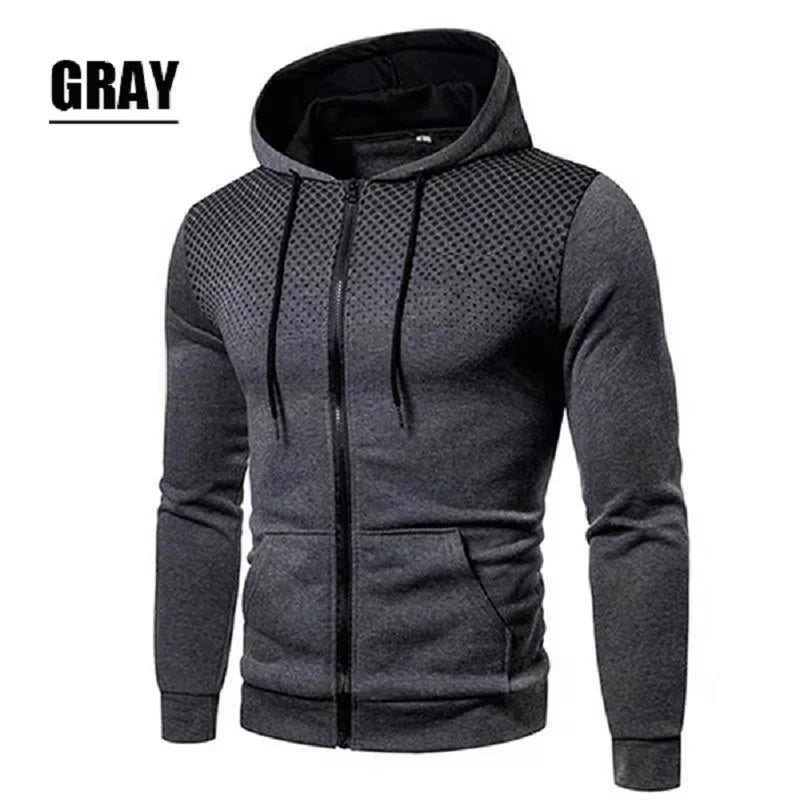 Autumn and Winter Casual Jacket for Men All Elite Wrestling Zipper Hoodie with Pocket Printing Sweater Sportwear