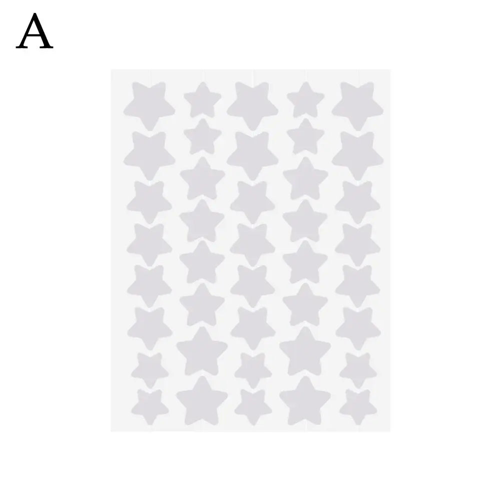 40pcs Colorful PE Pimple Patches Cute Star Shaped Pimple Cover Sticker Invisible Pimple Cover Removal Pimple Patch