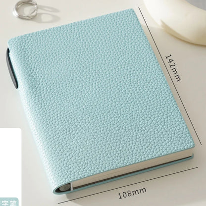 Business Office Custom Letters Notebook A6 School Student Leather Fashion Diary Books Portable Luxury Note Book Engraving Gift