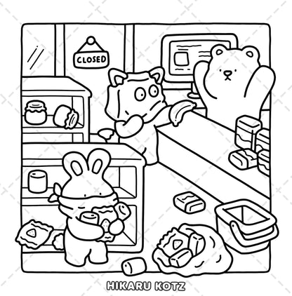 Silly Crimes: Cozy and Funny Coloring Book for Adults and Teens