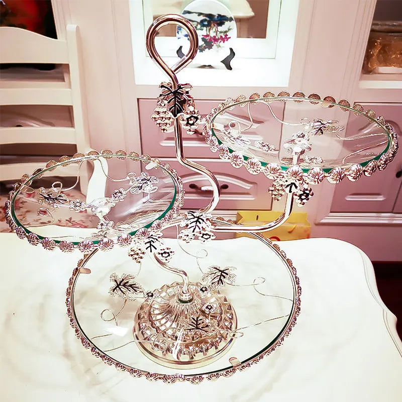 Kitchen Unique Plates Organizer Elegant Multifunctional Advanced Plates Pretty Luxury Charolas Decorativas Room Decoration