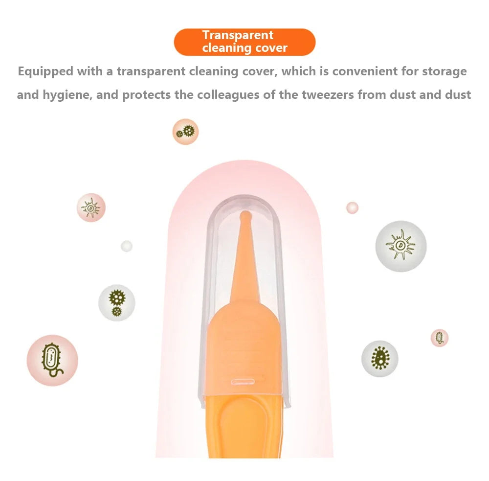 Cavity Care Ear Nose Navel Clean Baby Dig Booger Clip InfantsTools Kids Safety Tweezers Cleaning Forceps Toddler Nasal