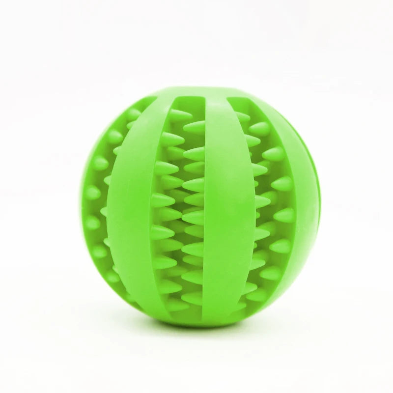 Dog Toy Ball, Nontoxic Bite Resistant Toy Ball for Pet Dogs Puppy Cat, Dog Pet Food Treat Feeder Chew Tooth Cleaning Ball