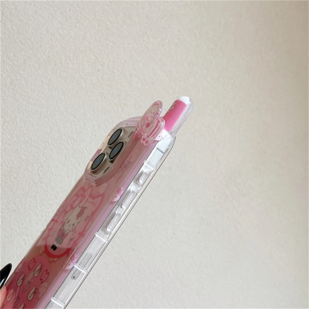 Korean Cute 3D Mobile Phone Cover For iPhone 16 Pro 15 14 Pro Max 15 Promax Case Kawaii Hello Kitty Cartoon Shockproof Cases