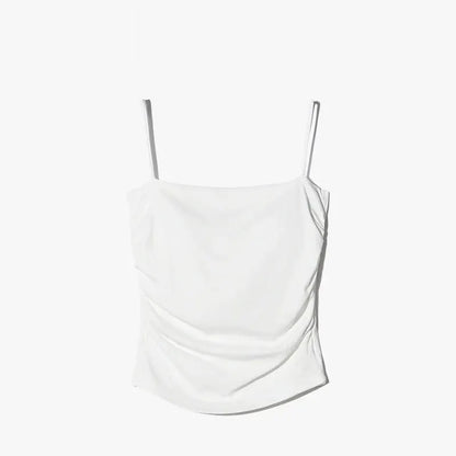 Clearance_New Summer Simple Cotton Sling Camisole Women Girls Crop Top Sleeveless Shirt Lady Bra Tops Straps Skinny Camisole Bas