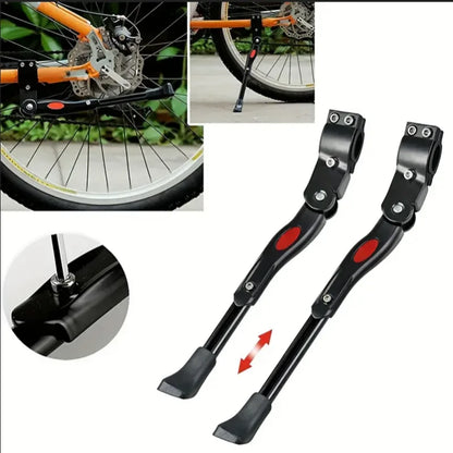 Aluminum Alloy Kickstand, Bicycle Rear Bracket Adjustable Length, MTB 26 Inch Bicycle Side Support