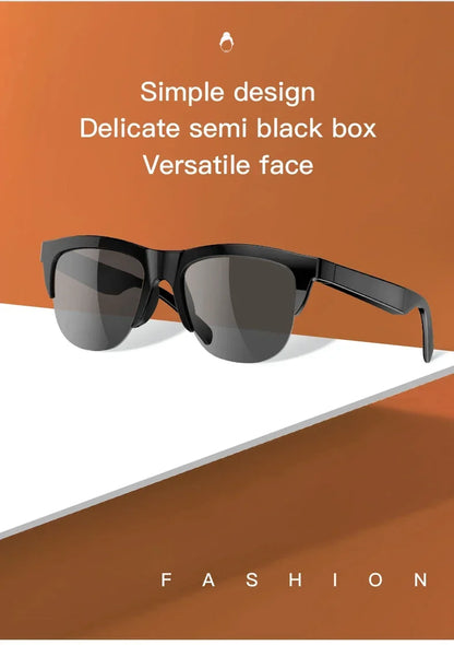 Smart Bluetooth V5.3 Sunglasses Glasses Call Outdoor Sports Headphones HIFI Black Technology Anti-touch UV For Men And Women
