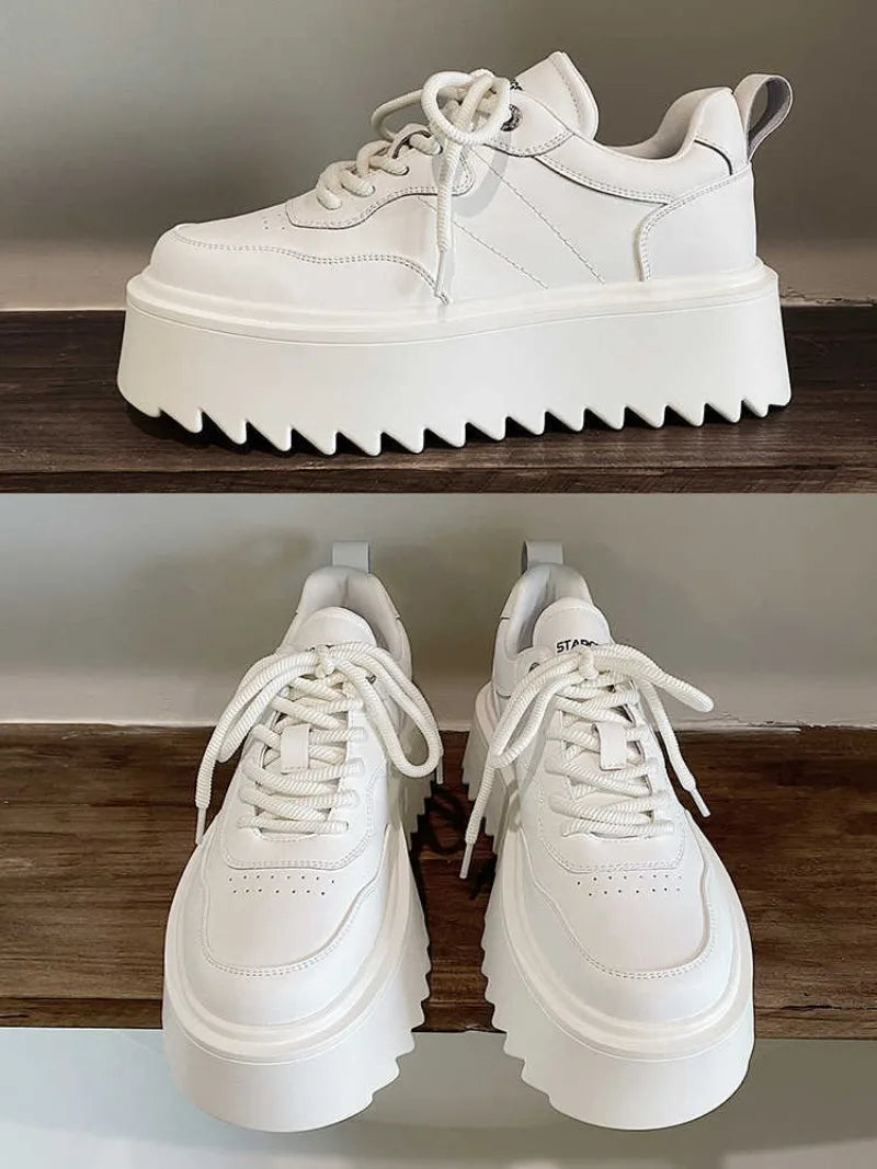 Men's Shoes Spring Autumn New Men Thick Soled Casual Sneakers High Quality Comfortable Soft Board Shoes Versatile Zapatos Hombre