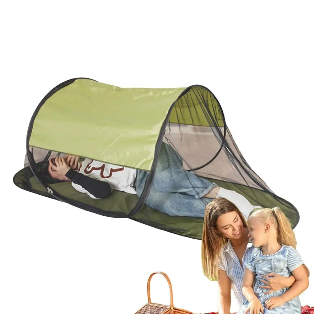 Tents for Camping Foldable Net Tent with Floor Single Person Camping Screen Shelter Portable Screen Houses for Bedding Camping