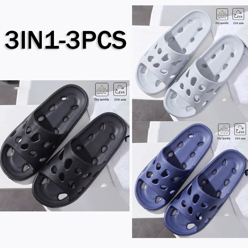 نعال حمام منزلية خفيفة الوزن مقاومة للماء للشاطئ نعال غير قابلة للانزلاق للسباحة والحمامات والأحذية المائية