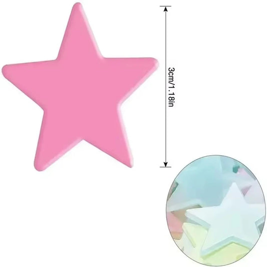 Glow in The Dark Stars Stickers - Self Adhesive Wall Decals for Kids Room Decor, DIY Night Sky Ceiling, Luminous Party Supplies