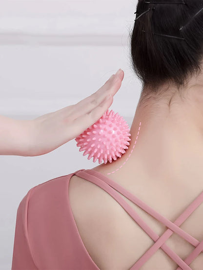 Hedgehog Massage Ball Yoga Fascia Ball Exercise Fitness Muscle Relaxation Massage Stick Shoulder Neck Leg Plantar Meridian Ball