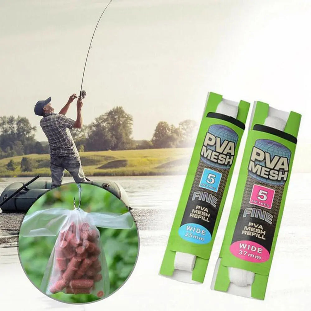 New Refill Rig Baits Fishing Tools Soluble Bait Wrap Bag Carp Coarse Fishing Water Soluble Sack PVA Lure Mesh